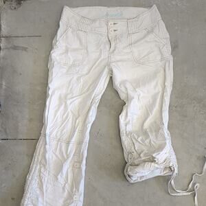 Aeropostale White Convertible Cargo Pants size 9/10